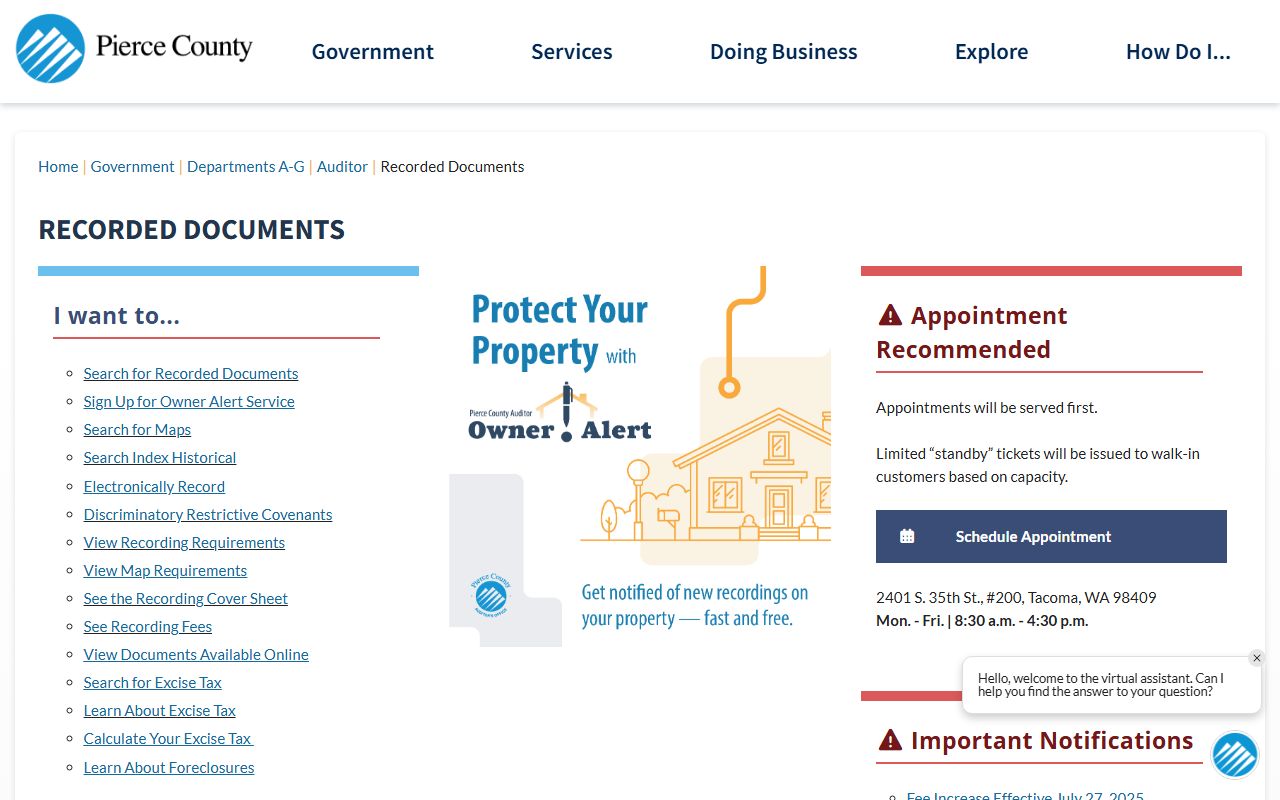 Frederickson Washington death records Pierce County