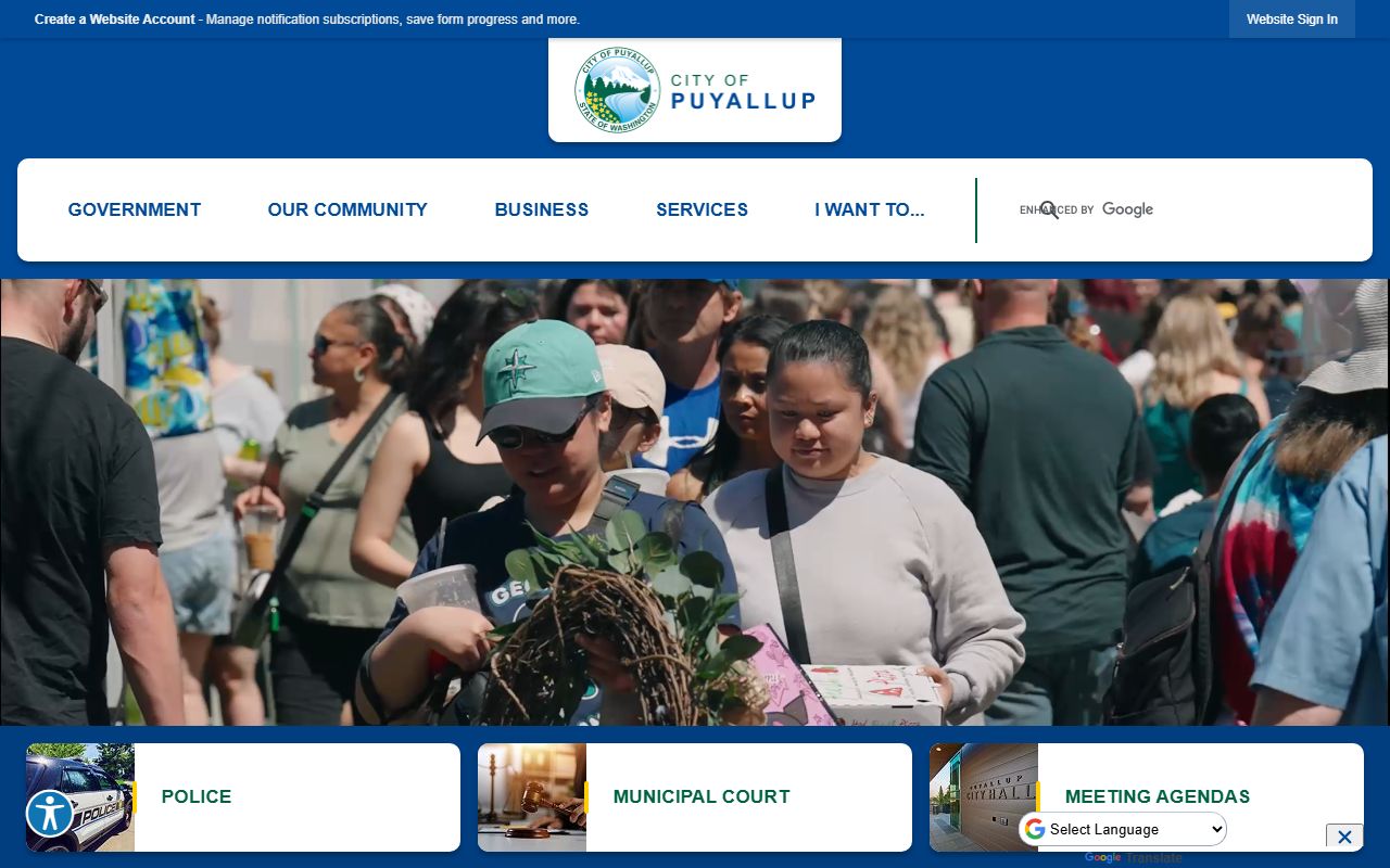 Puyallup Washington city clerk death records public records