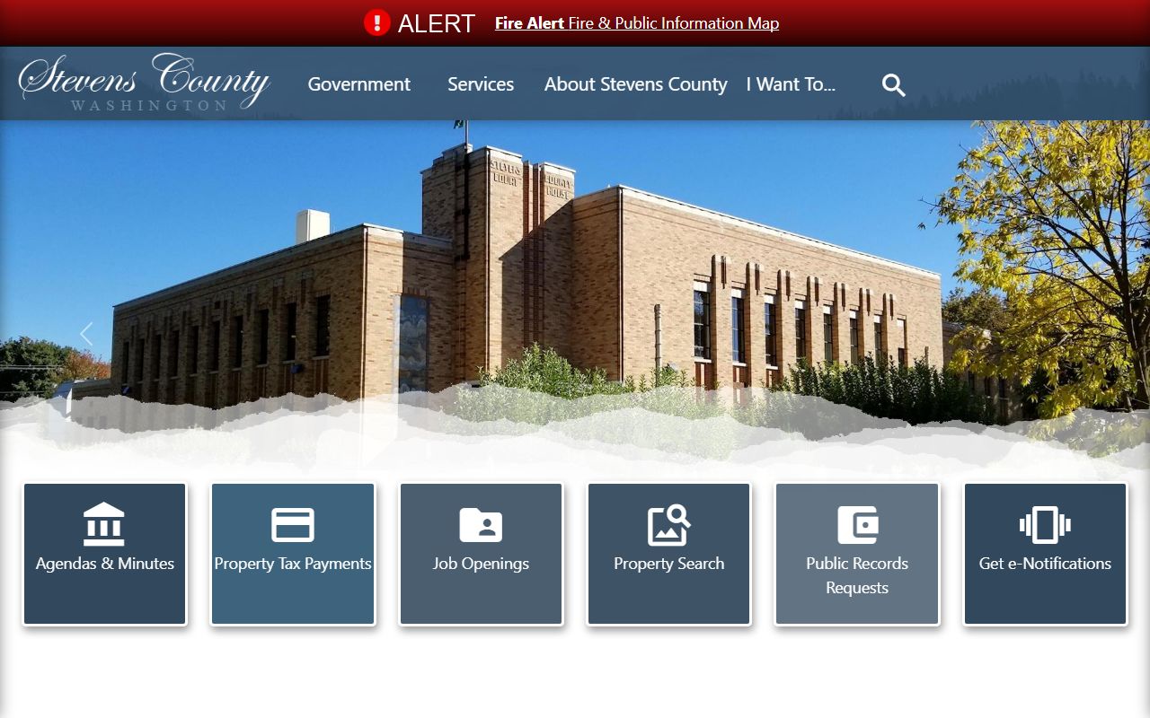 Stevens County Washington Health Department vital records page for death certificates in Colville
